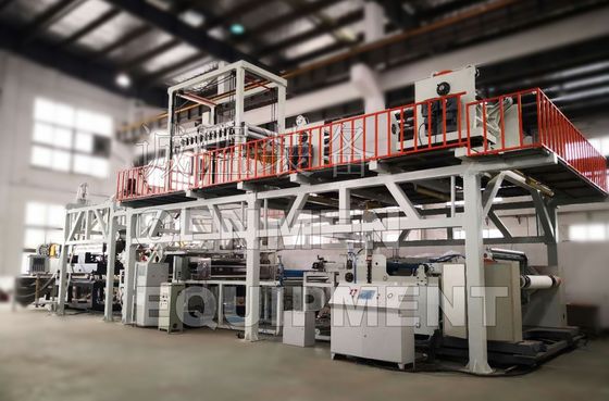 Stone paper composite sheet extrusion calendering forming line