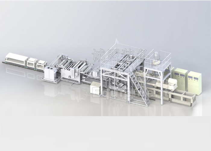 Stone paper composite sheet extrusion calendering forming line