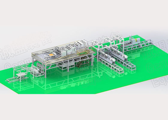 เป็นมิตรต่อสิ่งแวดล้อม 3 ชั้นหินกระดาษ Co Extrusion สายการผลิตบรรจุคณะกรรมการ